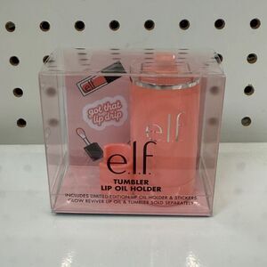 Stanley x E.L.F. Collab Tumbler Lip Oil Holder Coral Fixation Elf NEW!